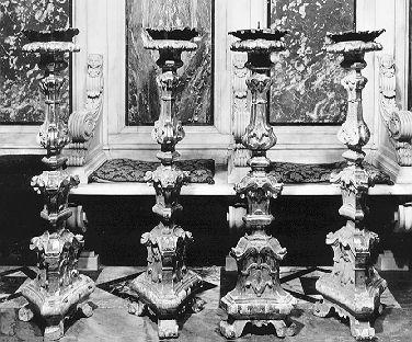 candeliere, serie - ambito toscano (metà sec. XVIII)