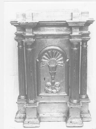 tabernacolo - a frontale architettonico - ambito italiano (sec. XVIII)