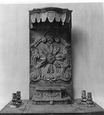 trono per esposizione eucaristica - bottega versiliese (seconda metà sec. XVIII)