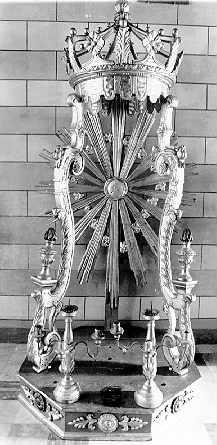 trono per esposizione eucaristica - bottega versiliese (sec. XIX)
