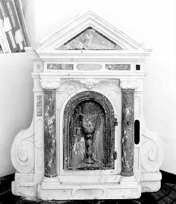 tabernacolo - a frontale architettonico - ambito apuoversiliese (prima metà sec. XVII)