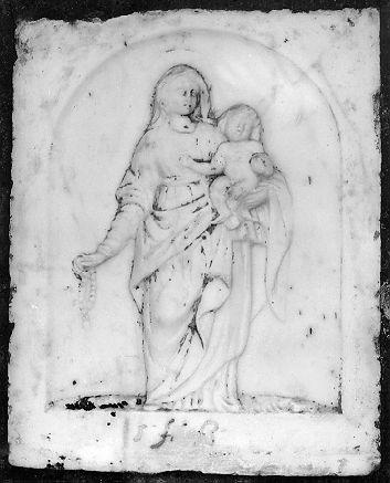 MADONNA CON BAMBINO (rilievo) - bottega italiana (sec. XVIII)
