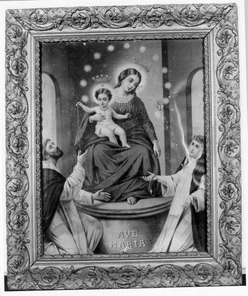 Madonna del Rosario (stampa) - ambito italiano (prima metà sec. XX)