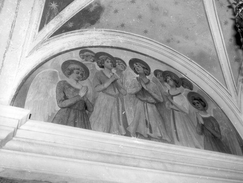 ANGELI IN PREGHIERA (dipinto) di Zoppi Antonio (sec. XX)