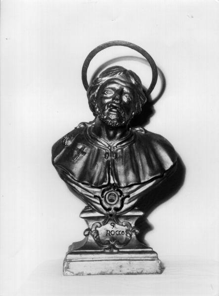 SAN ROCCO (reliquiario - a busto) - bottega toscana (seconda metà sec. XVIII)