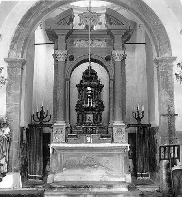 altare - ambito lunigianese (sec. XVII)