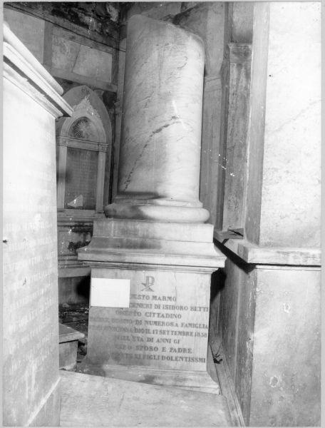 monumento funebre - bottega toscana (metà sec. XIX)