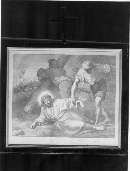 stazioni della via crucis (stampa, ciclo) di Eredi Benedetto, Sabatelli Luigi (sec. XIX)
