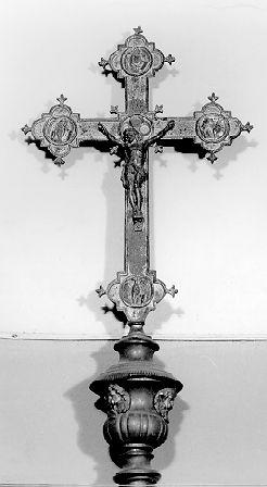 croce processionale - ambito toscano (seconda metà sec. XIX)