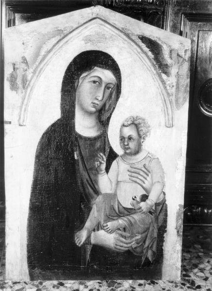 Madonna con Bambino (dipinto, opera isolata) di Maestro di San Torpè (attribuito) (sec. XIV)