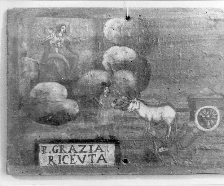 ex voto con Madonna con Bambino (dipinto, opera isolata) - ambito toscano (inizio sec. XVII)