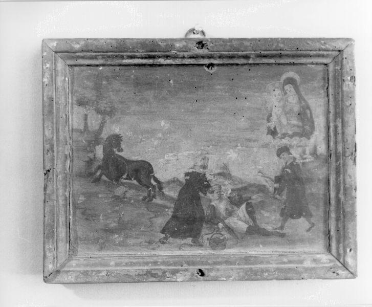 ex voto con Madonna con Bambino (dipinto, opera isolata) - ambito toscano (seconda metà sec. XVI)