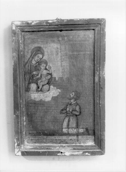 ex voto con Madonna con Bambino (dipinto, opera isolata) - ambito toscano (sec. XVI)