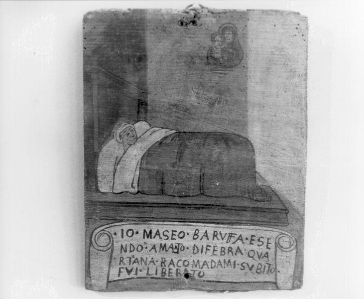 ex voto con Madonna con Bambino (dipinto, opera isolata) - ambito toscano (fine sec. XVI)