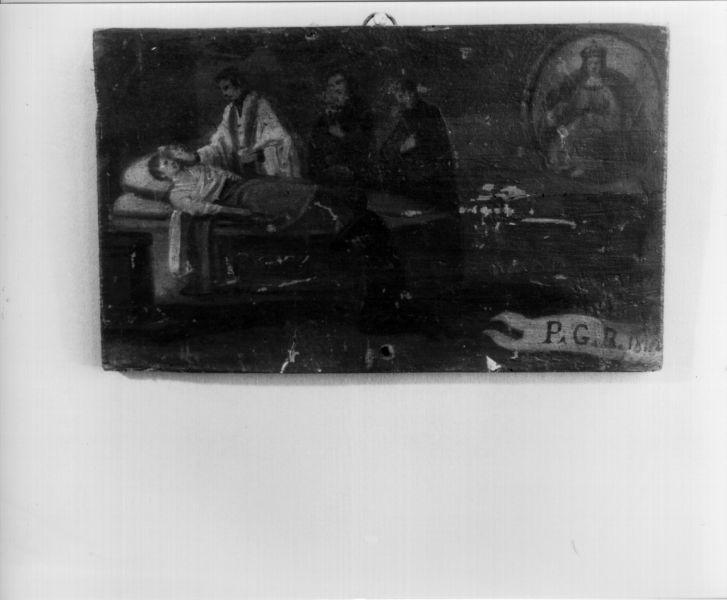 ex voto con Madonna con Bambino (dipinto, opera isolata) - ambito toscano (sec. XIX)