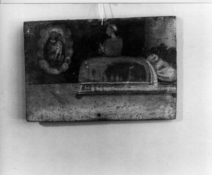 ex voto con Madonna con Bambino (dipinto, opera isolata) - ambito toscano (metà sec. XVII)