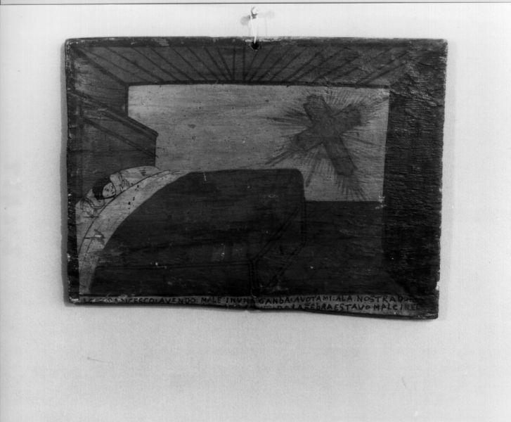ex voto con Madonna con Bambino (dipinto, frammento) - ambito toscano (metà sec. XVII)