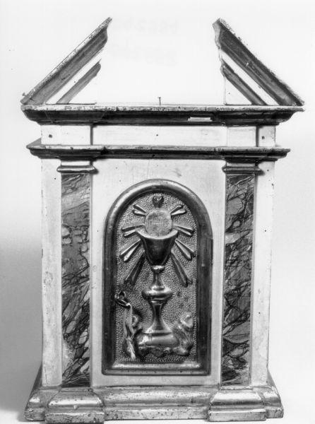 tabernacolo portatile, opera isolata - manifattura toscana (metà sec. XIX)