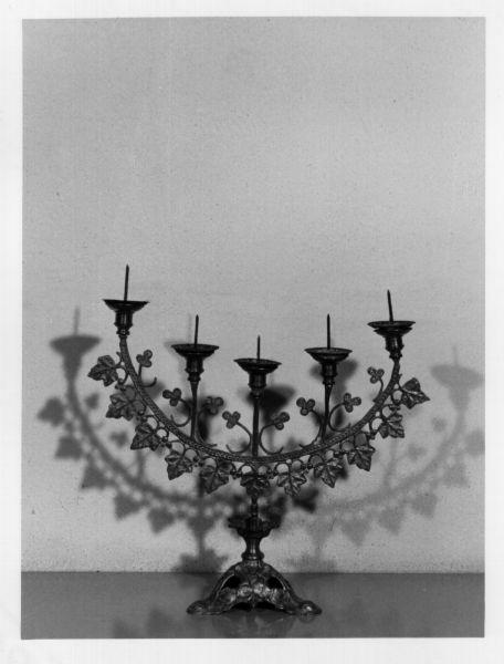 candeliere, serie - manifattura italiana (seconda metà sec. XIX)