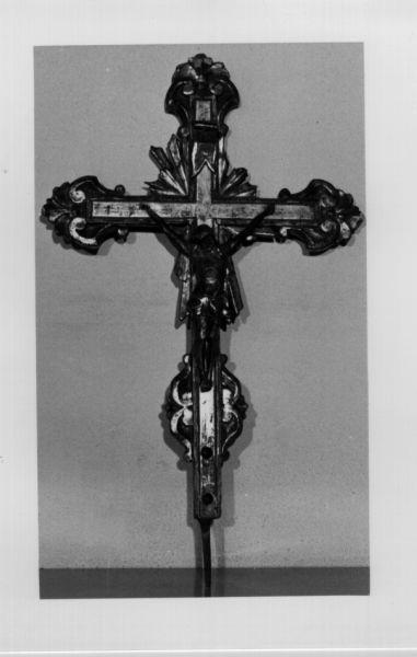 croce portatile, opera isolata - manifattura toscana (fine/inizio secc. XVIII/ XIX)