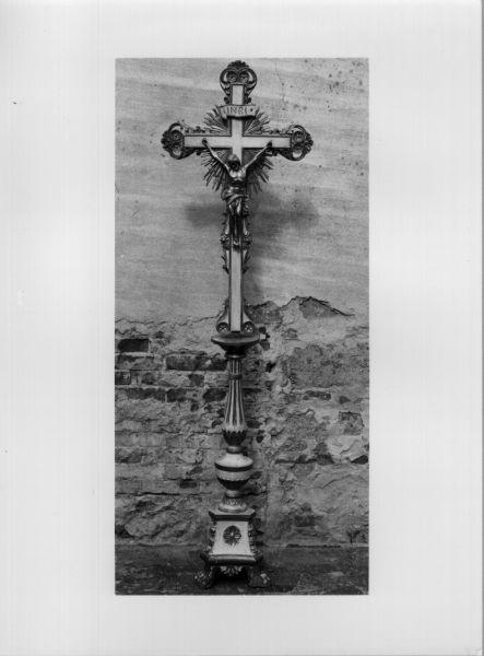 croce d'altare, opera isolata - manifattura toscana (inizio sec. XIX)
