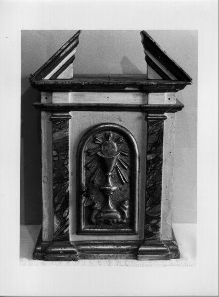 tabernacolo portatile, opera isolata - manifattura toscana (prima metà sec. XIX)