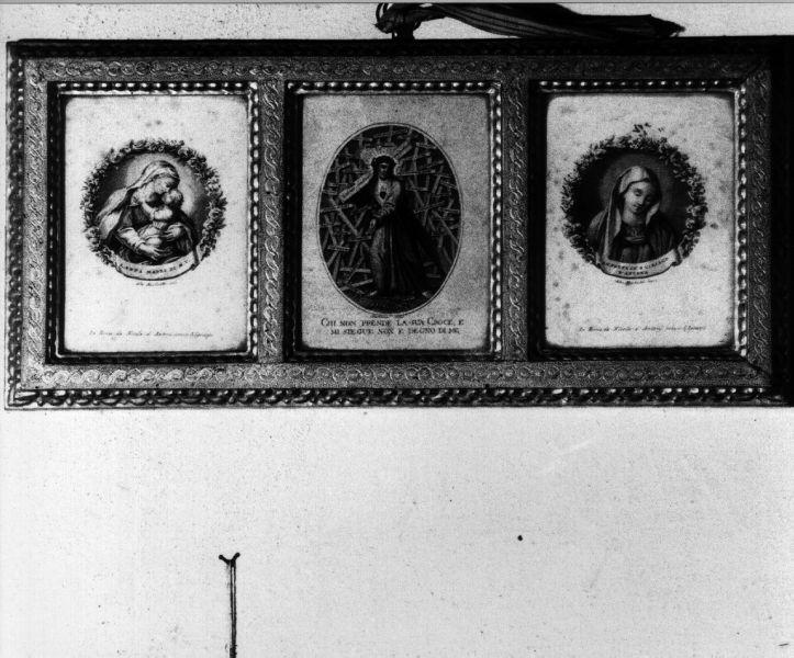 Madonna, Cristo portacroce, Sant'Anna con la Maria fanciulla (incisione, serie) di Mechetti Alessandro (prima metà sec. XIX)