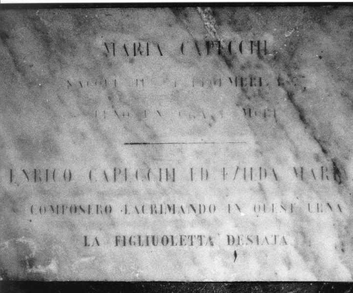 lapide tombale, opera isolata - manifattura toscana (metà sec. XIX)