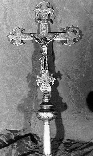 croce processionale - bottega italiana (sec. XVII)