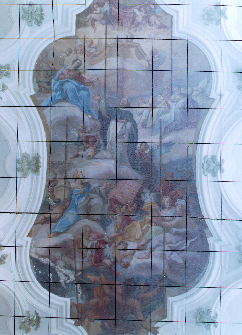 gloria di San Domenico (dipinto murale) - ambito siciliano (Prima metà sec. XVIII)