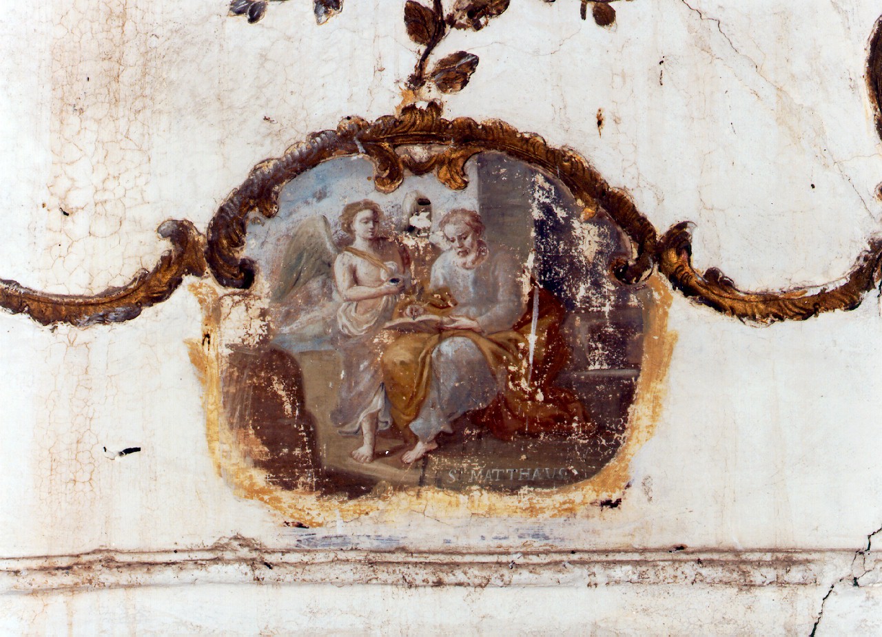 San Matteo evangelista (dipinto murale) - ambito siciliano (Seconda metà sec. XVIII)