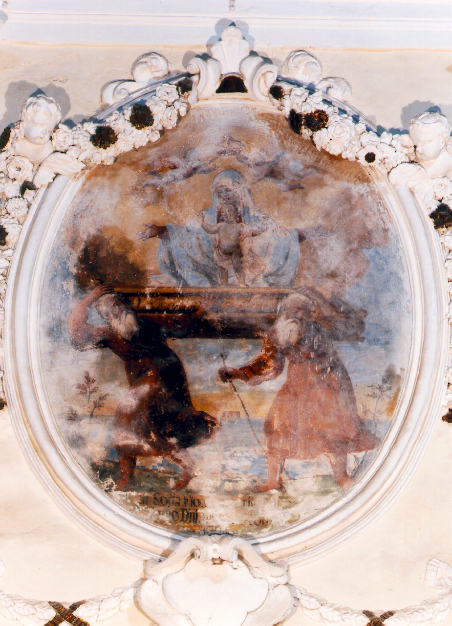 Madonna dell'Itria, trasporto dell'immagine della Madonna con Bambino (dipinto murale) - ambito siciliano (Seconda metà sec. XVIII)