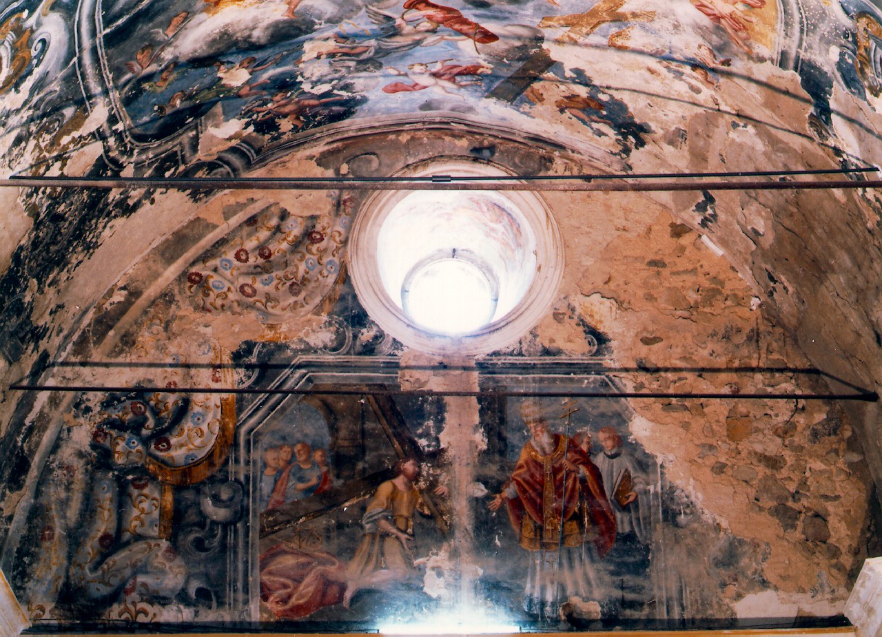 scena della vita di San Nicola (dipinto murale) - ambito siciliano (Seconda metà sec. XVIII)