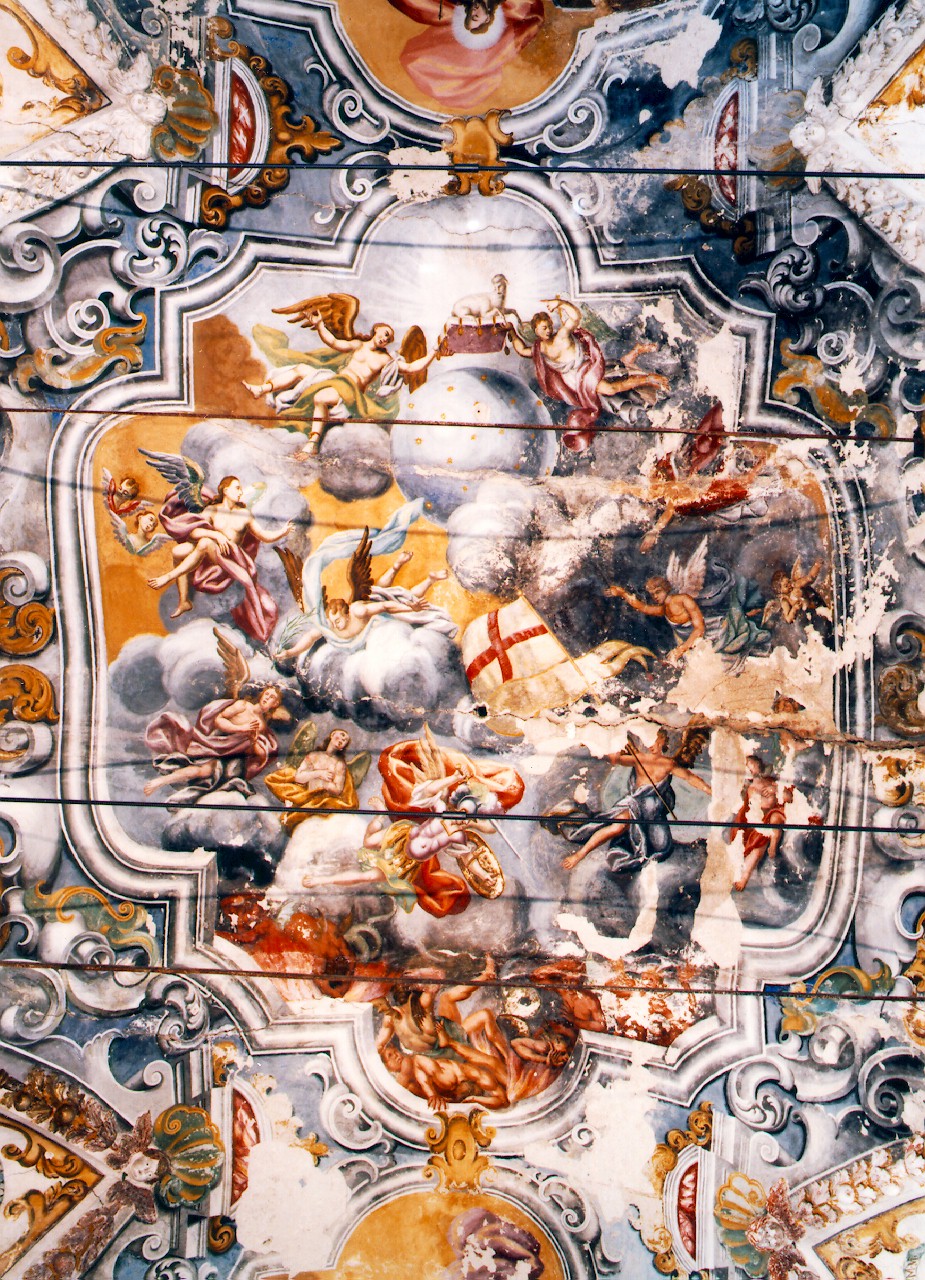 trionfo dell'agnus dei (dipinto murale) - ambito siciliano (Seconda metà sec. XVIII)