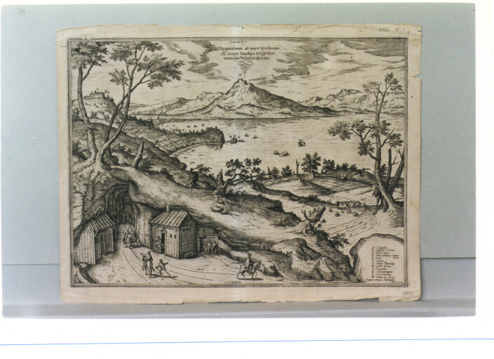 veduta di Napoli da Posillipo (stampa) di Hoefnagel Georg (sec. XVII)