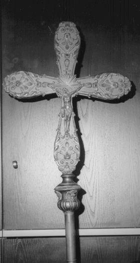 croce processionale - bottega italiana (secc. XIX/ XX)