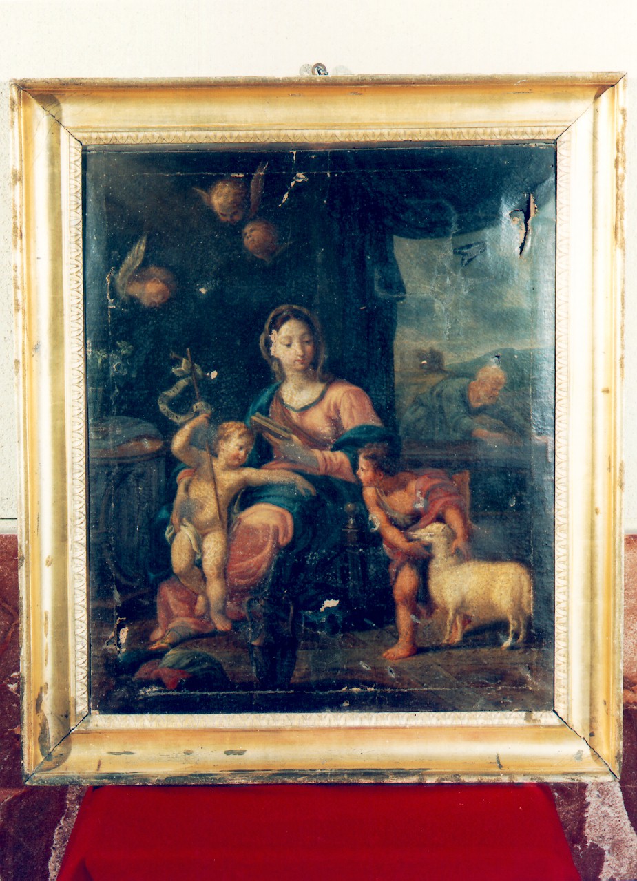 Madonna con Bambino e San Giovannino (dipinto) - ambito siciliano (Fine/inizio secc. XVIII/ XIX)