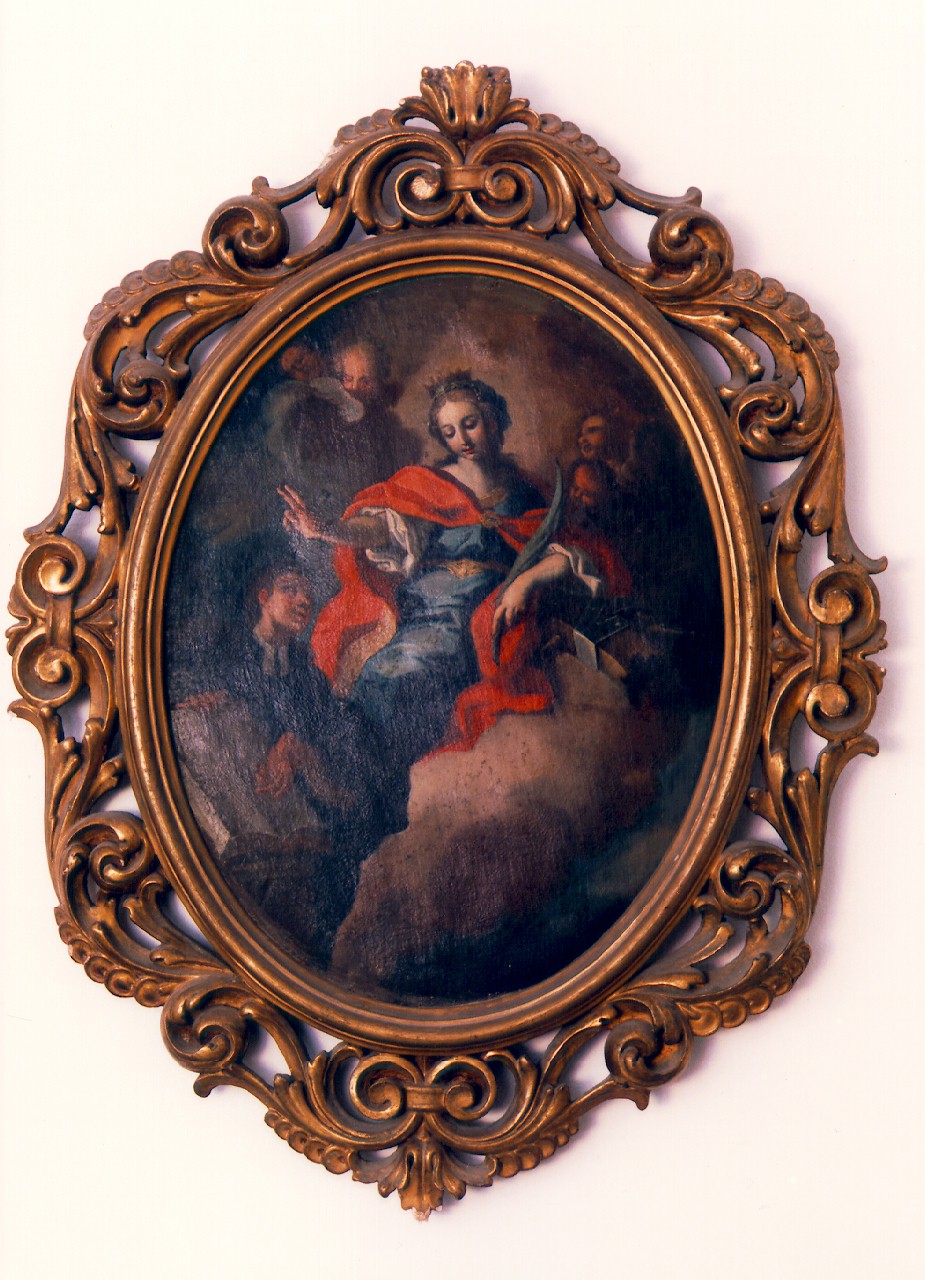 Santa Caterina d'Alessandria benedicente (dipinto) - ambito siciliano (Prima metà sec. XVIII)
