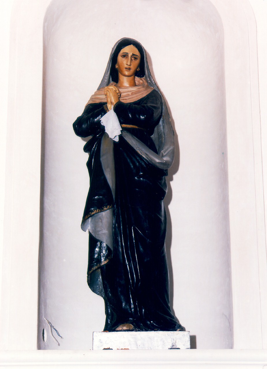 Madonna Addolorata (statua) - ambito siciliano (Seconda metà sec. XIX)