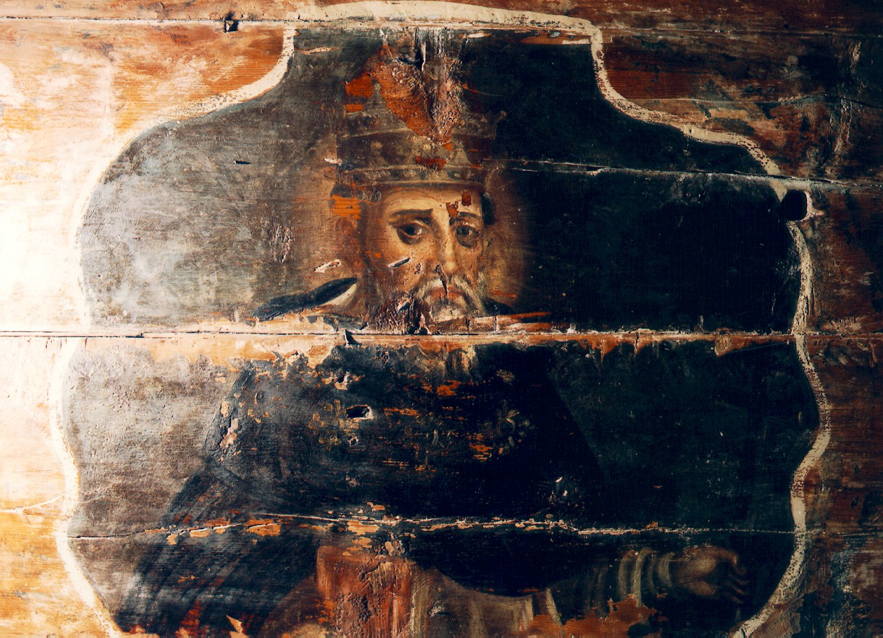 santo papa domenicano (dipinto) - ambito siciliano (Seconda metà sec. XVII)