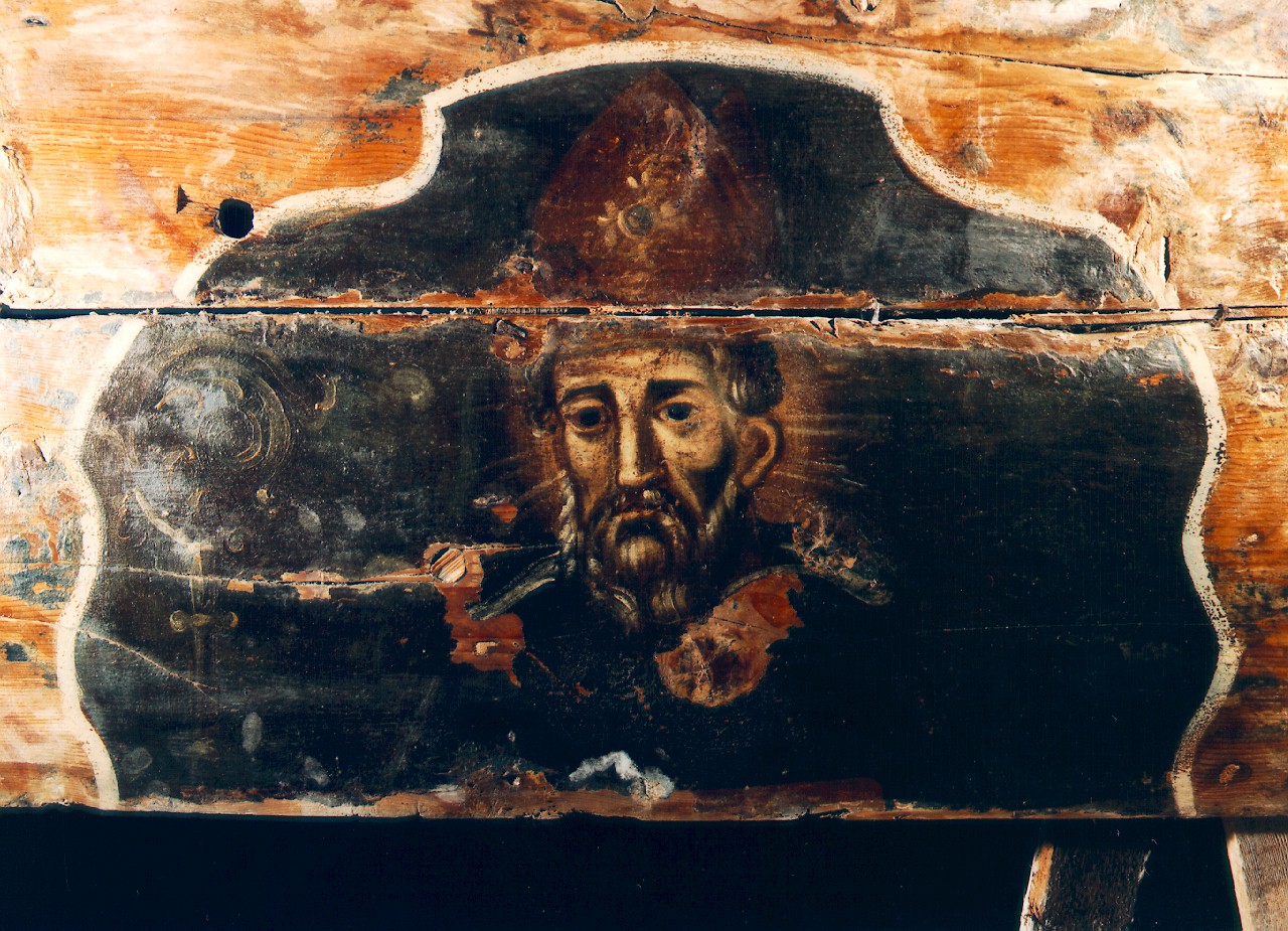 santo vescovo (dipinto) - ambito siciliano (Seconda metà sec. XVII)