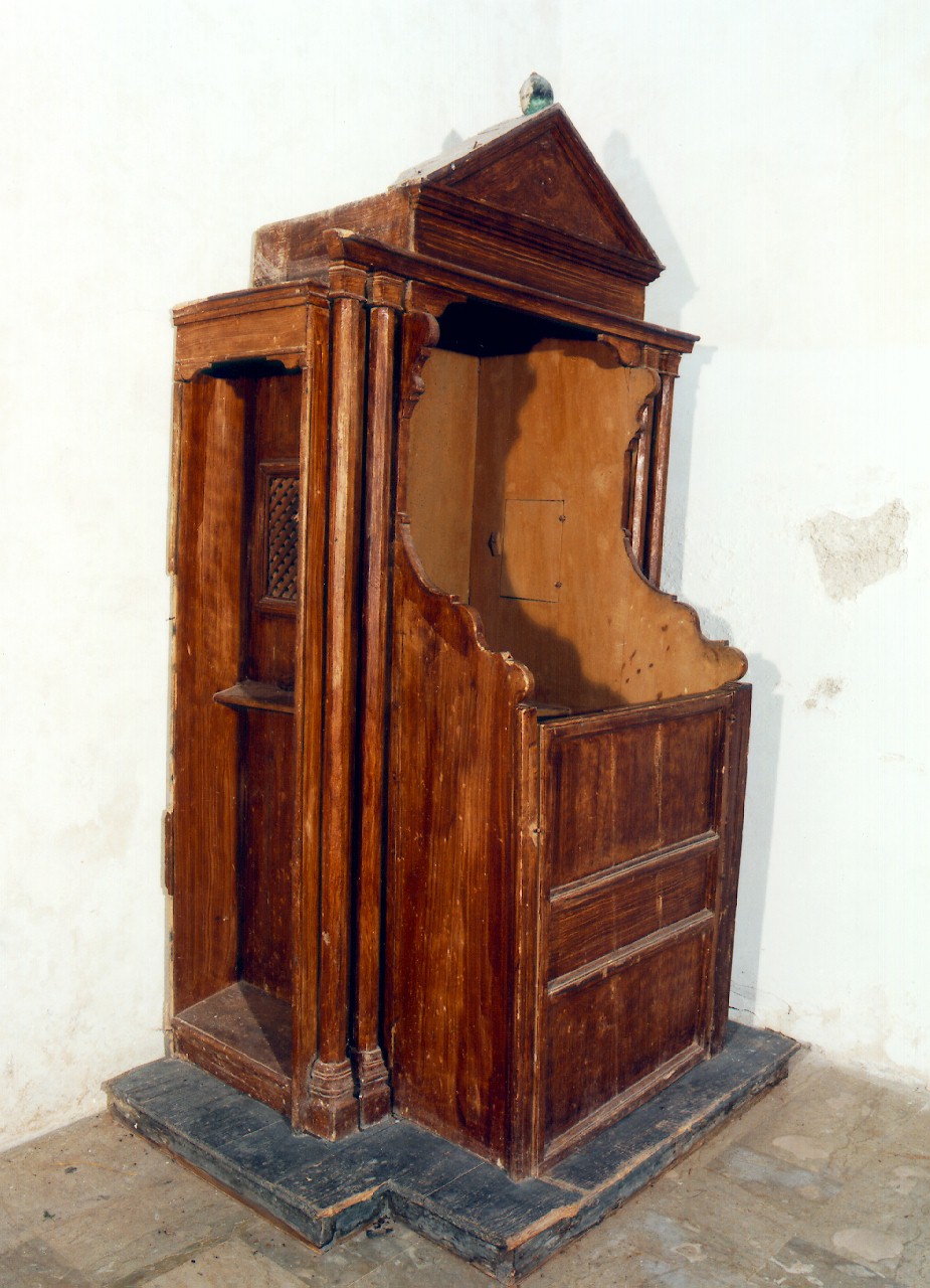 confessionale - produzione siciliana (fine sec. XIX)