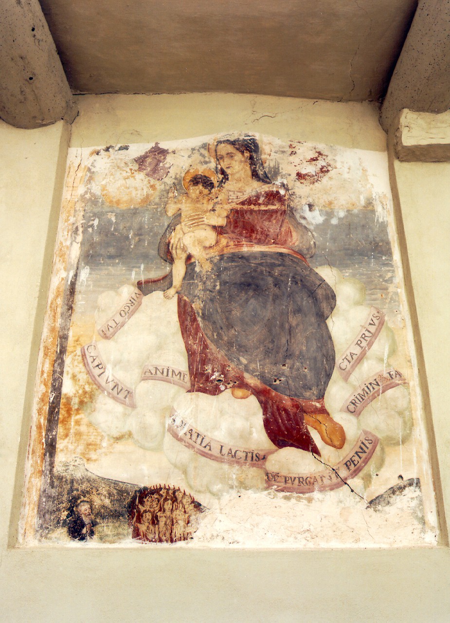 Madonna con Bambino (dipinto murale) - ambito siciliano (Seconda metà sec. XIX)
