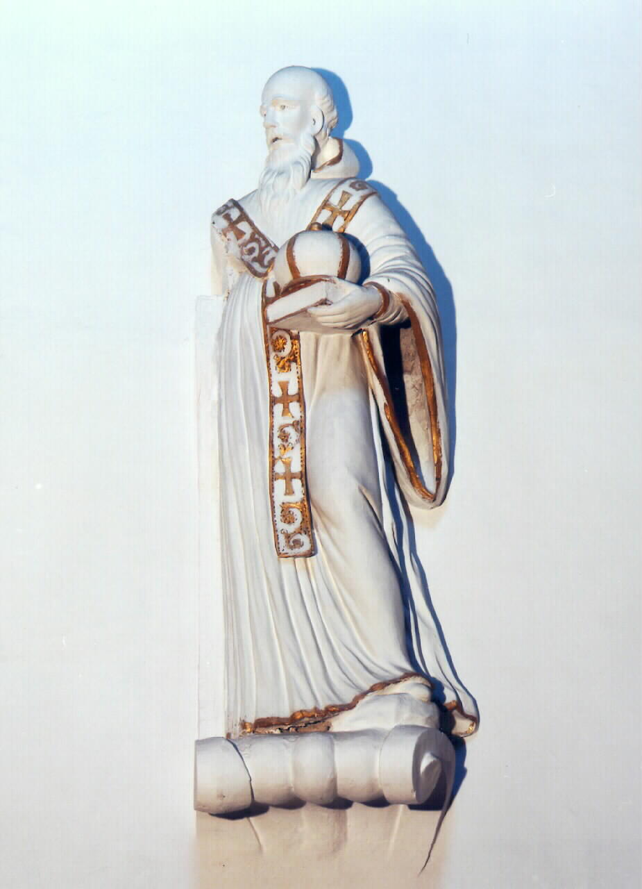 padre della chiesa greca (statua) - ambito siciliano (Metà sec. XVIII)