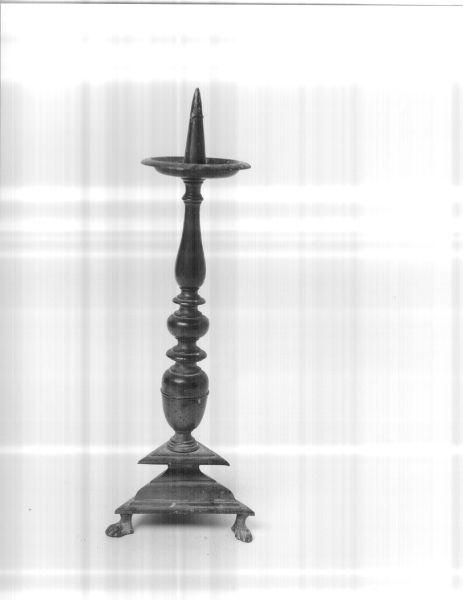 candelabro, serie - manifattura toscana (seconda metà sec. XVII)