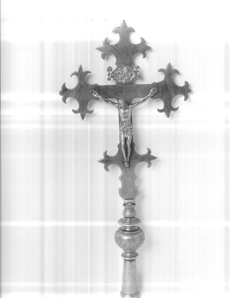 croce processionale - manifattura toscana (sec. XVIII)