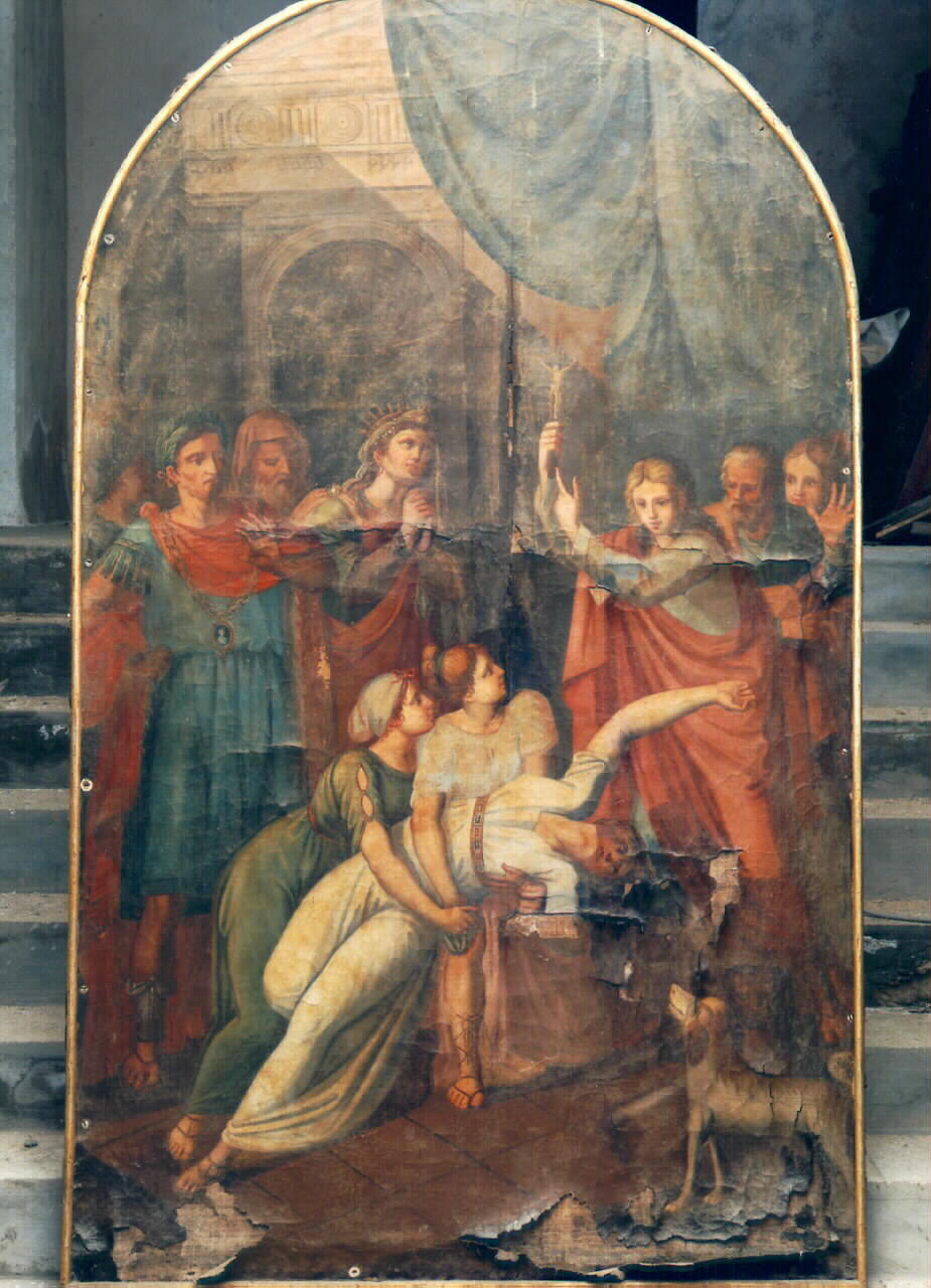 esorcismo (dipinto) - ambito siciliano (Fine/inizio secc. XVIII/ XIX)