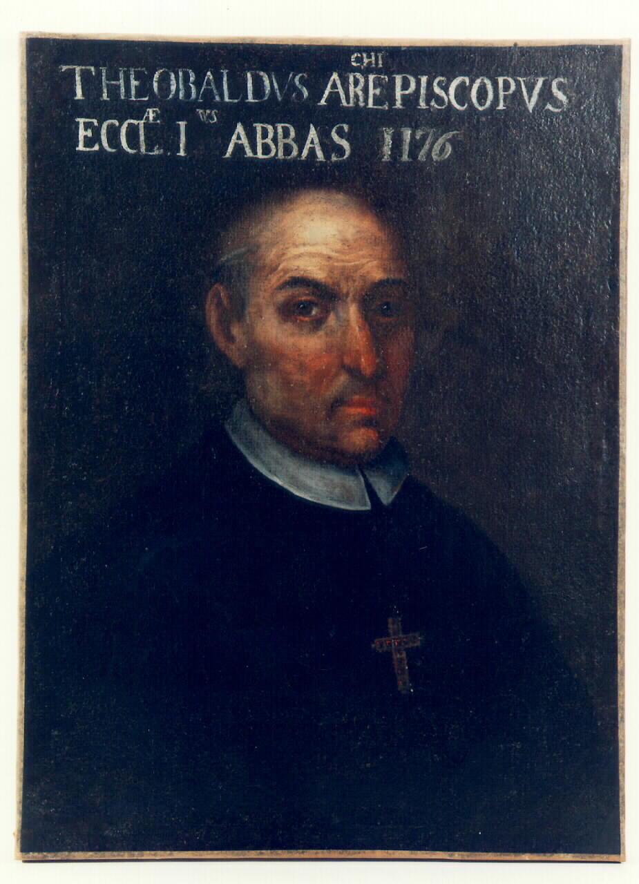 ritratto dell'arcivescovo Teobaldo (dipinto) - ambito siciliano (Prima metà sec. XVIII)