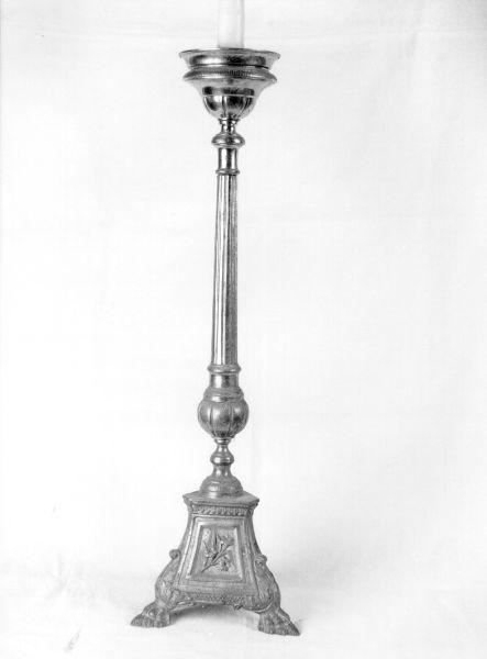 candeliere d'altare, serie - bottega italiana (inizio sec. XX)