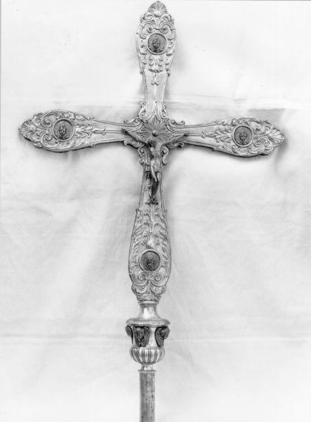 croce portatile - bottega italiana (fine/inizio secc. XVIII/ XIX)
